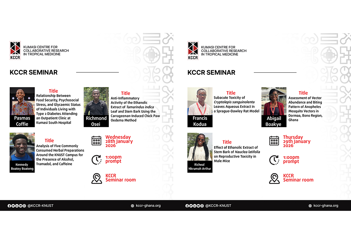 KCCR National Service Personnel Provides Insights from Their Undergraduate Research Project